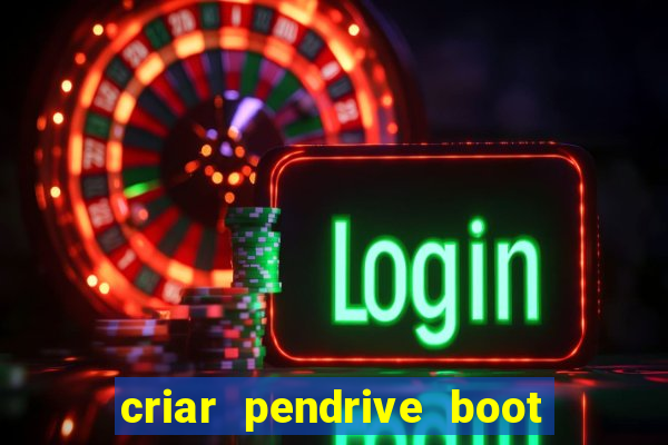 criar pendrive boot windows 10